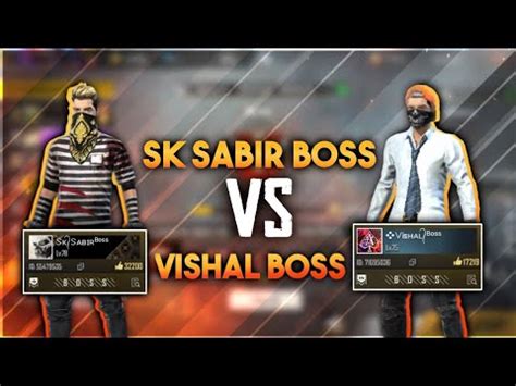 Sk Sabir Boss Vs Vishal Boss Clash Squad Gameplay Funny Gameplay