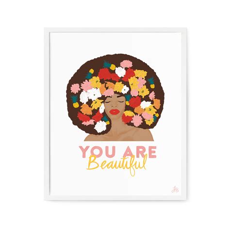 You Are Beautiful Art Print - Midwest Nice