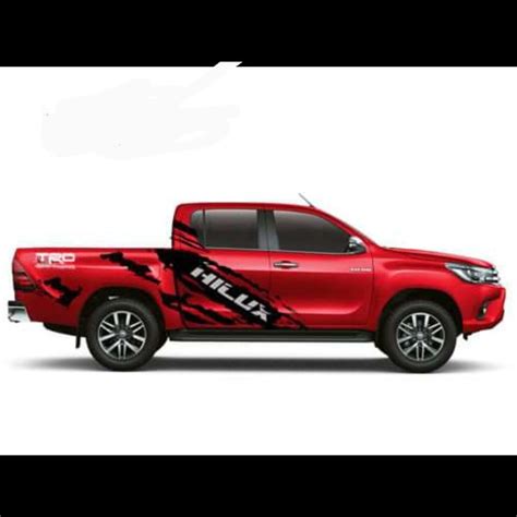 Jual Stiker Mobil Double Cabin Hilux Stiker Body Mobil Hilux Cutting