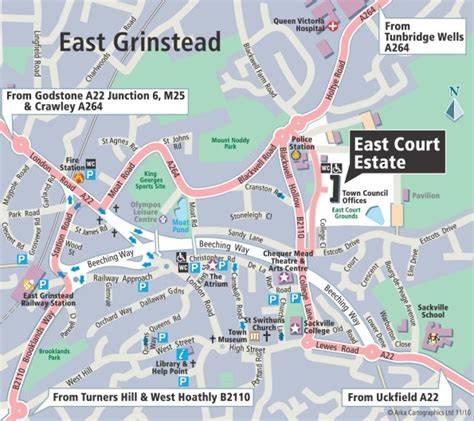 East Grinstead Town Council » Town Map