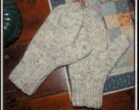 Knitting Patterns Easy Two Needle Mittens Pattern Mittens Knitting Pattern Knit Mittens Pattern