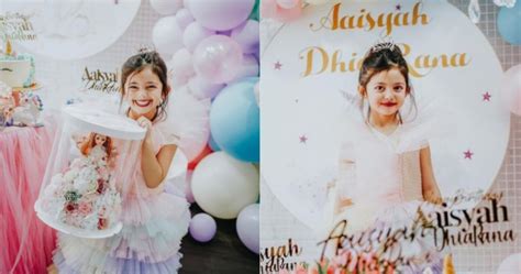 Sambut Hari Lahir Ke Tahun Biji Kek Unicorn Aaisyah Dhia Rana Dapat Perhatian Hot FM