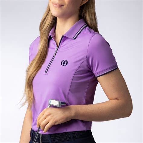 Glenmuir Ladies Stella Mesh Shoulder Panel Golf Polo Shirt