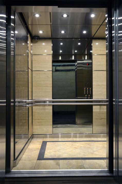 travertine elevator interiors  balfour building toronto