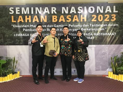 Seminar Nasional Lahan Basah 2023 Ekosistem Mangroove Dan Gambut