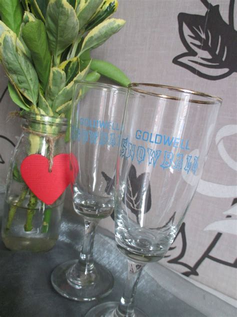 Pair Of Snowball Glasses 1960s Kitsch Barware Perfect Vintage Etsy Uk Vintage Christmas