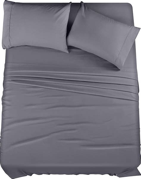 Utopia Long Lasting Microfiber Cheap Bed Sheets Set 4 Piece