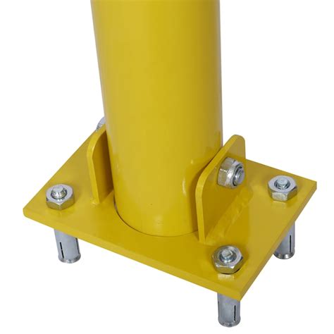 Kahomvis Parking Bollard,Pole Barrier with Lock, Home Garage Street ...