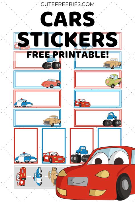 Free Printable School Label Stickers – Cute Designs - Cute Freebies For You | School stickers ...