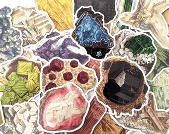 Mineral Stickers Etsy