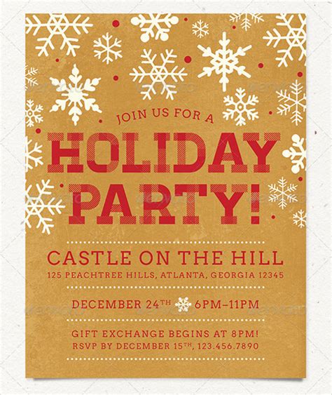 Amazing Holiday Party Flyer Templates 21 Download Documents In Vector