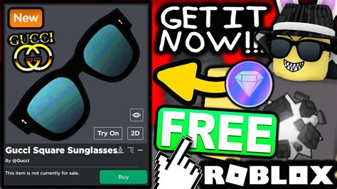 Free Accessory How To Get Gucci Square Framed Sunglasses Roblox Gucci Town Event Youtube