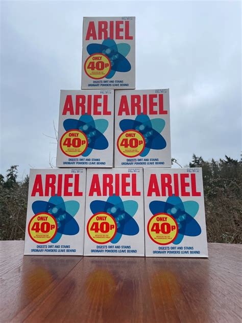 Vintage Ariel Washing Powder Packet Box Unopened G Oz