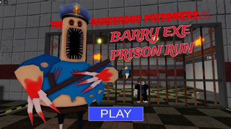 Barry Exe Prison Run First Person Obby Roblox Obby Gameplay