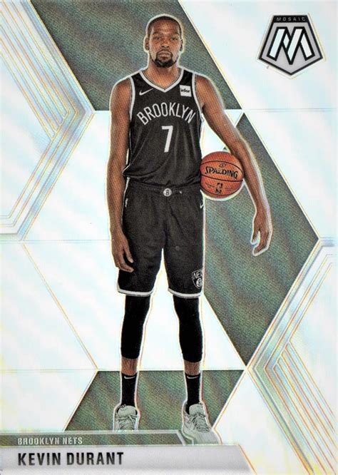 2019 20 Panini Mosaic Silver Prizm 1 Kevin Durant Trading Card