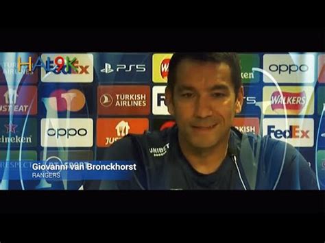 CL RANGERS NAPOLI VAN BROCKHORST Conferenza Pre Gara YouTube