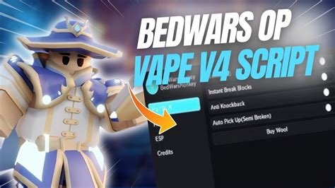 Vape V4 Roblox Bedwars Op Script Auto Click A Youtube