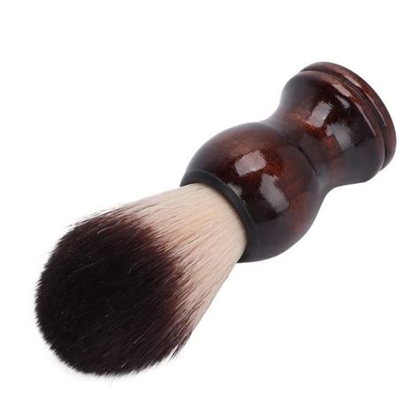 Blaireau Poils Doux Brosse Raser De Mousse Barbier Poign E En Bois