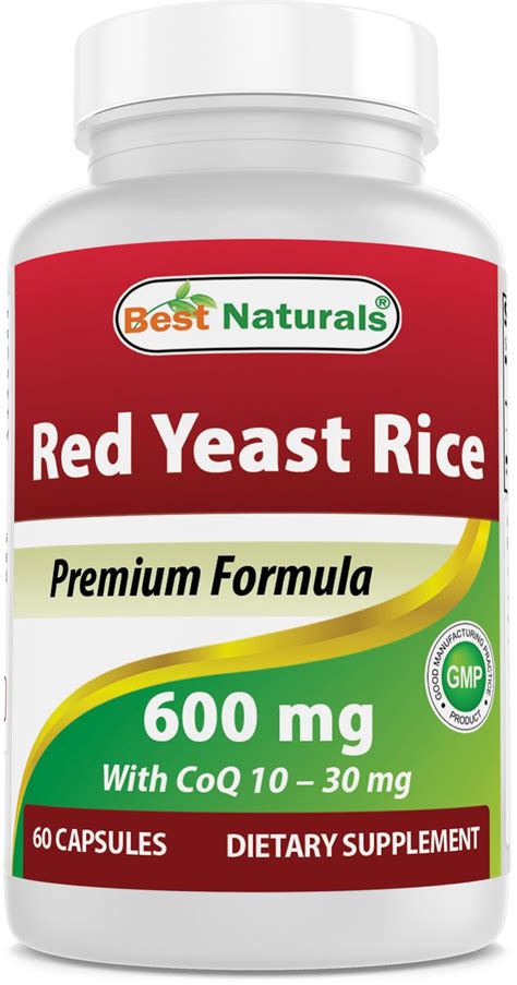 Best Naturals Red Yeast Rice With Coq10 60 Capsules Dover Mart