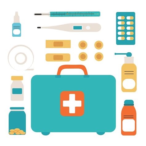 Premium Vector First Aid Kit Isolated On White Background The Concept