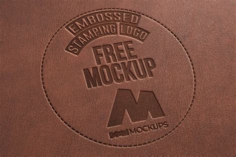 Embossed Free Logo Psd Mockup Get Mockups