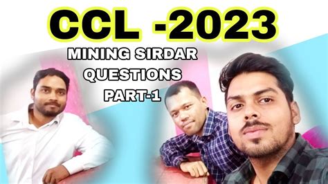 Ccl Mining Sirdar Question Youtube