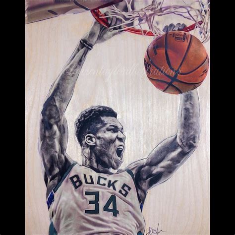 Artist Lauren Taylor Brem On Instagram “congrats Giannisan34 And The Bucks “greek