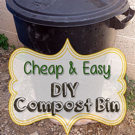 Cheap & Easy DIY Compost Bin - the Imperfectly Happy home