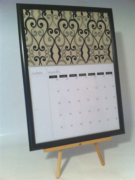 Large Dry Erase Calendar and Cork Board