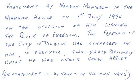 A piece of history: Mandela's handwritten notes on speech he gave in ...