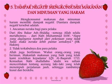 Ppt Makanan Dan Minuman Yang Halal Dan Haram Ririn Kartinaningsih