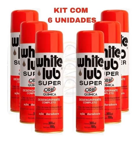 Kit White Lub Super Leo Desengripante Spray Wd Ml Orbi Mercadolivre