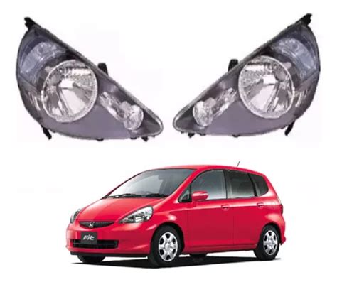 Faro Izquierdo Honda Fit Fondo Negro Mercadolibre