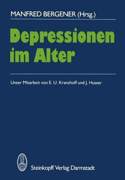 Depressionen im Alter Fachbuch bücher de