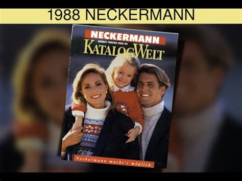 Stil Und Vielfalt Von 1988 Der NECKERMANN Katalo German YouTube