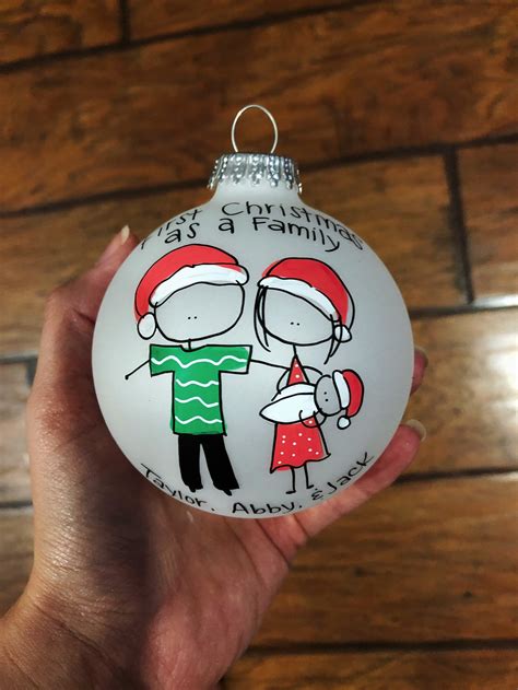 First Christmas as a Family Christmas Ornament Personalized for Free - Etsy