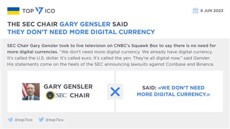 Top Ico Standwithukraine On Twitter The Sec Chair Gary Gensler