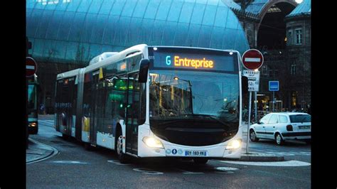 R Seau Cts Strasbourg Voyage Bord Du Mercedes Citaro C G Bhns Youtube