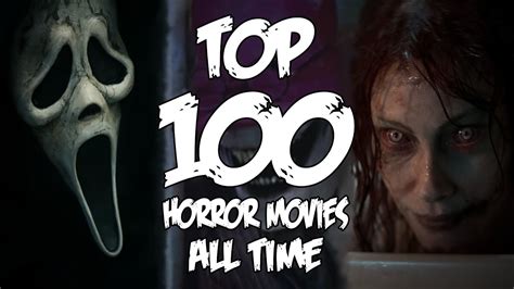 My Top 100 Horror Movies Of All Time Youtube