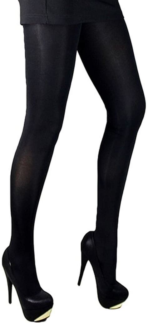 Brilliant Glanz Blickdichte Satin Strumpfhose Den Schwarz Gr E S