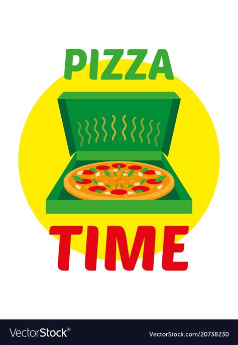 Pizza Time Royalty Free Vector Image VectorStock