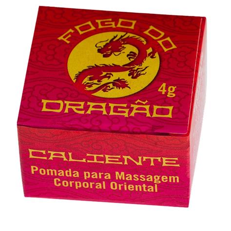 Pomada De Massagem Corporal Oriental Fogo Do Dragão Esquenta