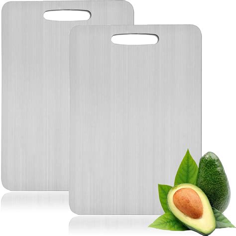 Amazon 2PCS Yamato Titanium Cutting Boards 2024 NEW Stainless