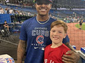 Cubs' Marcus Stroman makes young fan's year during return to Toronto ...