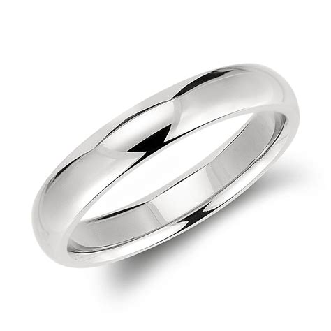 Comfort Fit Wedding Ring in Palladium (4mm) | Blue Nile