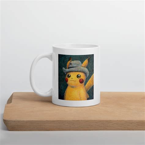 Pikachu Illustrated Pikachu Van Gogh Pikachu X Van Gogh - Etsy