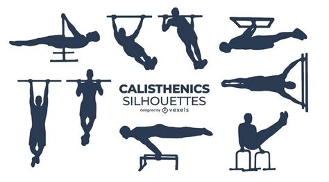 Calisthenics Silhouette Set AD Calisthenics Set Silhouette