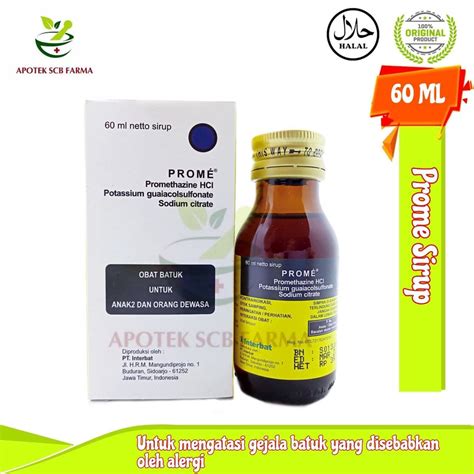 Jual Prome Sirup 60 Ml Meredakan Batuk Yang Disebabkan Oleh Alergi