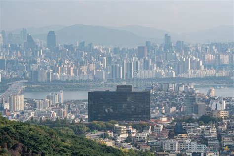 Smog Pollution And Cityscape Of Seoul Capital Of South Korea Editorial