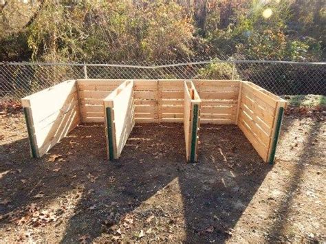 Pallet-style compost bin station : r/Allotment